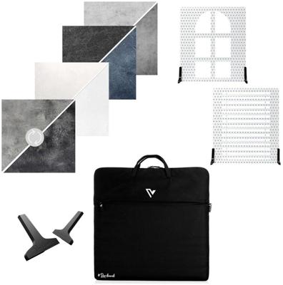 V-Flat Stone Kit (4x Duo Boards 24x24" - 2 Shadow Boards, Travel Bag, Duo Legs)