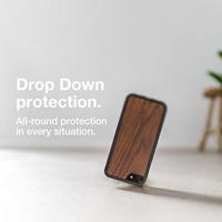 Woodcessories EcoBump mobiele telefoon behuizingen 11,9 cm (4.7") Hoes Zwart, Walnoot - thumbnail