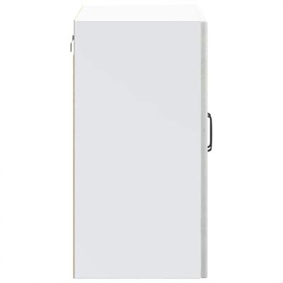 Keukenbovenkast met glazen deur Lucca bewerkt hout betongrijs