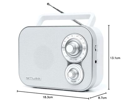 Radio Muse M051RW BLANCA Wit