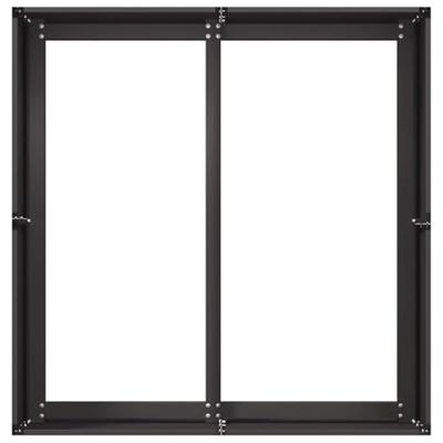 VidaXL Plantenbak 80x80x40 cm koudgewalst staal zwart