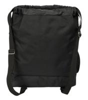 Rugtas met Koordjes Kappa Dark Zwart 35 x 40 x 1 cm - thumbnail