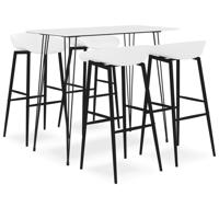 5-delige Barset wit - thumbnail