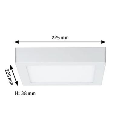 Paulmann Lunar 706.45 LED-paneel 15.5 W Warmwit Wit (mat)