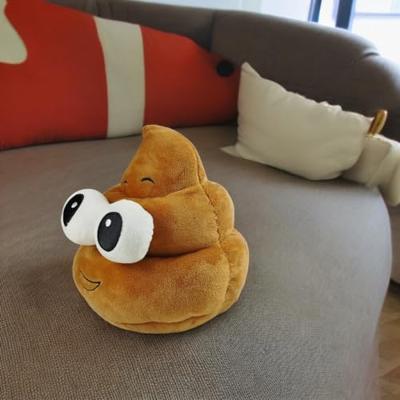 Poo Knuffel Pluche Poep, 18cm - thumbnail