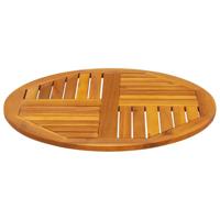 Tafelblad rond 70x2 cm massief acaciahout - thumbnail