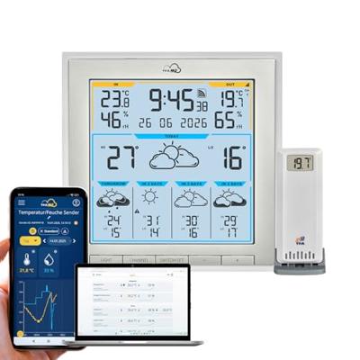 TFA Dostmann TFA.me ID-08 35.8105.02 WiFi-weerstation Verwachting voor 5 dagen Aantal sensoren max.: 50
