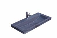 Aqua Royal Hardsteen Wastafel Compact Stone 80X38X5 cm - Zonder Kraangat - thumbnail