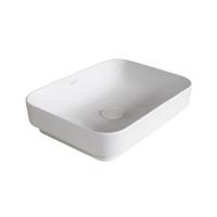 Wastafel Sapho Sott Aqua Rechthoekig 50x14.5x38 cm Keramiek Wit - thumbnail