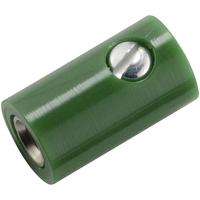 Kahlert Licht Miniatuur-laboratoriumconnector Bus, recht Stift-Ø: 2.6 mm Groen 1 stuk(s) - thumbnail