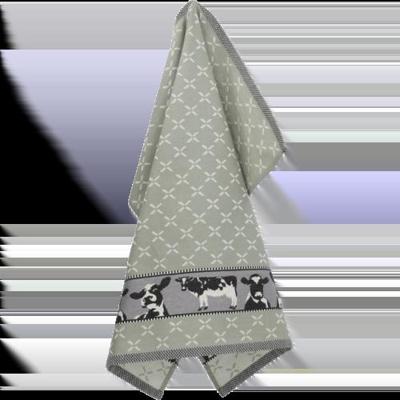 Bunzlau Castle Bunzlau Castle Theedoek Cows Dark Green