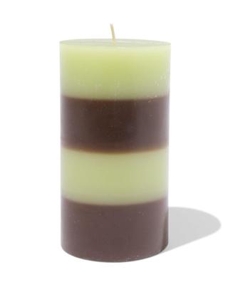 HEMA Stompkaars ⌀7x13cm strepen bruin-groen (groen)