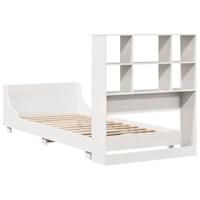 Bedframe zonder matras massief grenenhout wit 90x190 cm - thumbnail