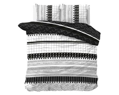 Sleeptime - Artic Stripe Dekbedovertrek Katoen - Wit - 200 x 220 Sleeptime - Artic Stripe Dekbedovertrek Katoen - Wit - 200 x 220