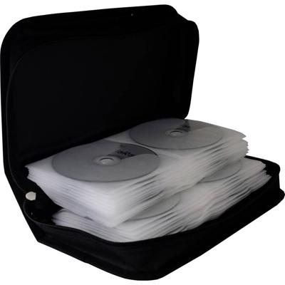 MediaRange CD-tas 96 CDs/DVDs/Blu-rays Nylon Zwart 1 stuk(s) (b x h x d) 28.9 x 8.8 x 16.8 mm BOX55