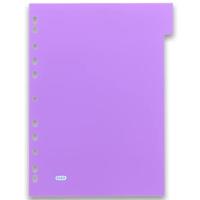 OXFORD MyColour tabbladen, formaat A4, uit gekleurde PP, 11-gaatsperforatie, 6 tabs - thumbnail