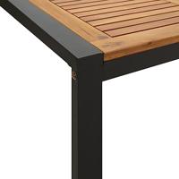 Tuintafel met U-vormige poten 200x90x75 cm massief acaciahout - thumbnail
