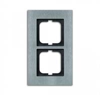 Busch-Jaeger 2-voudig Frame Frame RVS 2CKA001754A4255 - thumbnail
