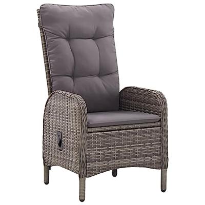 3-delige Tuinset poly rattan grijs