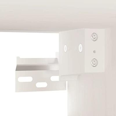 Wandkast 80x30x30 cm massief grenenhout wit