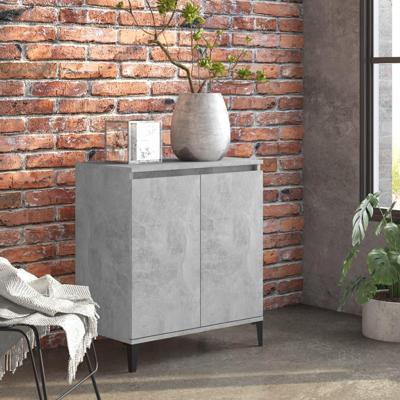 Dressoir 60x35x70 cm bewerkt hout betongrijs
