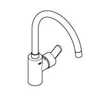 Grohe Eurostyle Cosmopolitan Keukenkraan Met Hoge Uitloop Chroom - thumbnail