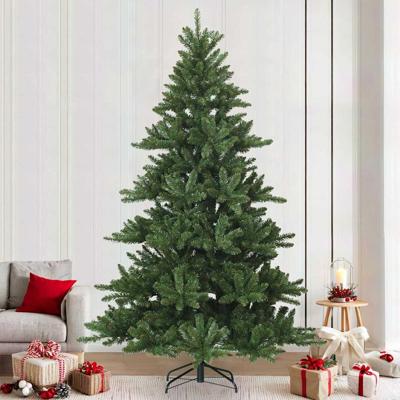 Kunstmatige Inklapbare Kerstboom Groen 240 cm PVC, staal