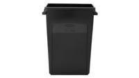 Afvalbak rubbermaid slim jim vt 87l zwart - thumbnail