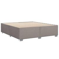 Boxspring met matras stof taupe 180x200 cm - thumbnail