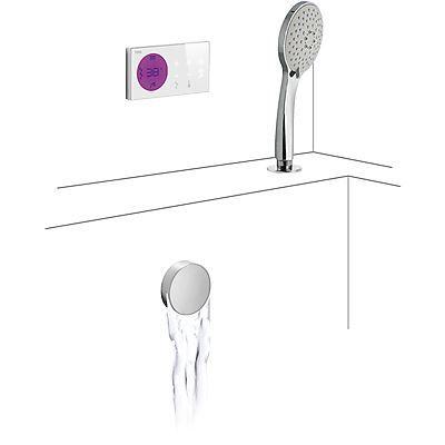 TRES Exclusive elektronische badkraan met badvulcombinatie en handdouche 09286573