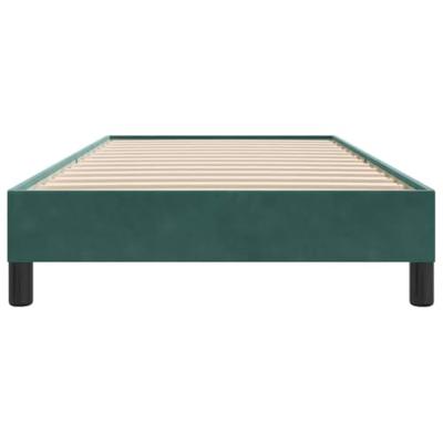 Boxspring zonder matras fluweel donkergroen 100x210 cm