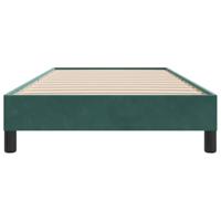 Boxspring zonder matras fluweel donkergroen 100x210 cm - thumbnail