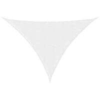 VidaXL Zonnescherm driehoekig 4x5x6,4 m oxford stof wit - thumbnail