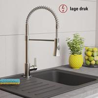 EISL LEON mengkraan keuken met sproeier en spiraalveer | lage druk | nickel - NI183ESCRNI-LP-PR-A NI183ESCRNI-LP-PR-A - thumbnail