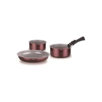 Kookgerei - Alle warmtebronnen inclusief inductie - ARTHUR MARTIN - AM2503 - Aluminium - 18 delig - Afneembare handgreep