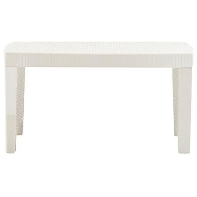 3-delige Loungeset kunststof wit