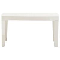 3-delige Loungeset kunststof wit - thumbnail