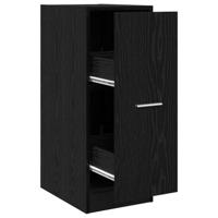 Apothekerskast Zwart eiken 30 x 41 x 77,5 cm Bewerkt hout - thumbnail