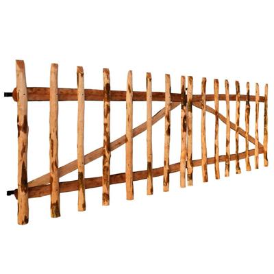 vidaXL Poort dubbel 300x90 cm geïmpregneerd hazelaarhout