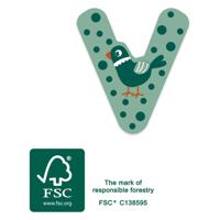 Small Foot - houten dieren kinderletter - v - thumbnail