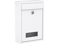 Basi 2170-1300 BK 100M Brievenbus Staal Wit (mat) Sleutelslot - thumbnail