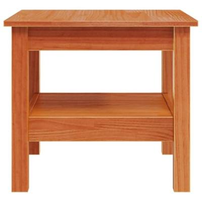 Salontafel 45x45x40 cm massief grenenhout wasbruin - thumbnail