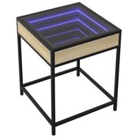 Nachtkastje met Infinity LED 40x40x51 cm sonoma eikenkleurig - thumbnail