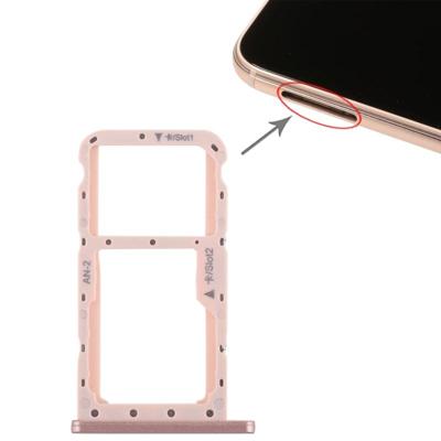 SIM-kaart lade + SIM-kaart lade/micro SD-kaart voor Huawei P20 Lite/Nova 3e (roze)
