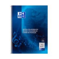 Collegeblk oxf a4+ muziek 4gaats 100pag 80gr blauw | 10 stuks - thumbnail