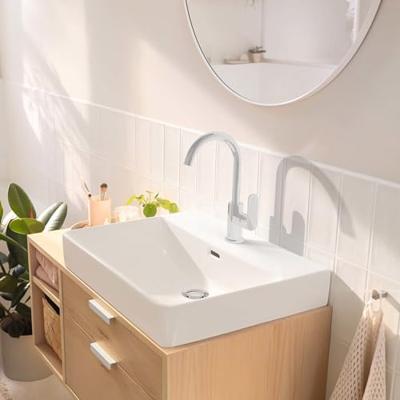 Hansgrohe Wastafelmengkraan Rebris S Eengreeps 210 Met Draaibare Uitloop En Trekwaste Chroom