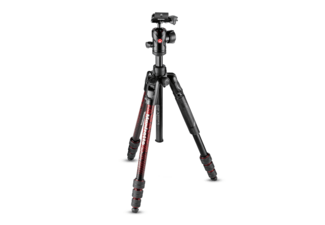 Manfrotto MKBFRTA4RD-BH Befree aluminium statiefkit Rood