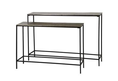 Light & Living Sidetable 'Hartsville', set van 2 stuks, donker bruin brons Light & Living Sidetable 'Hartsville', set van 2 stuks, donker bruin brons