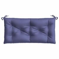VidaXL Tuinbankkussens 2 st 100x50x7 cm oxford stof marineblauw - thumbnail