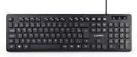 Multimedia toetsenbord zwart USB US Layout - thumbnail